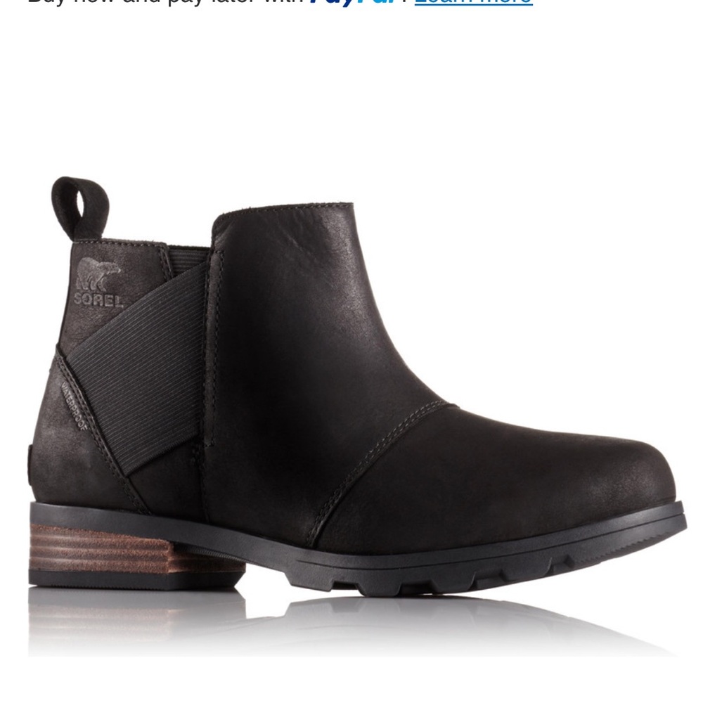 SOREL WOMEN'S EMELIE CHELSEA Black Size 8